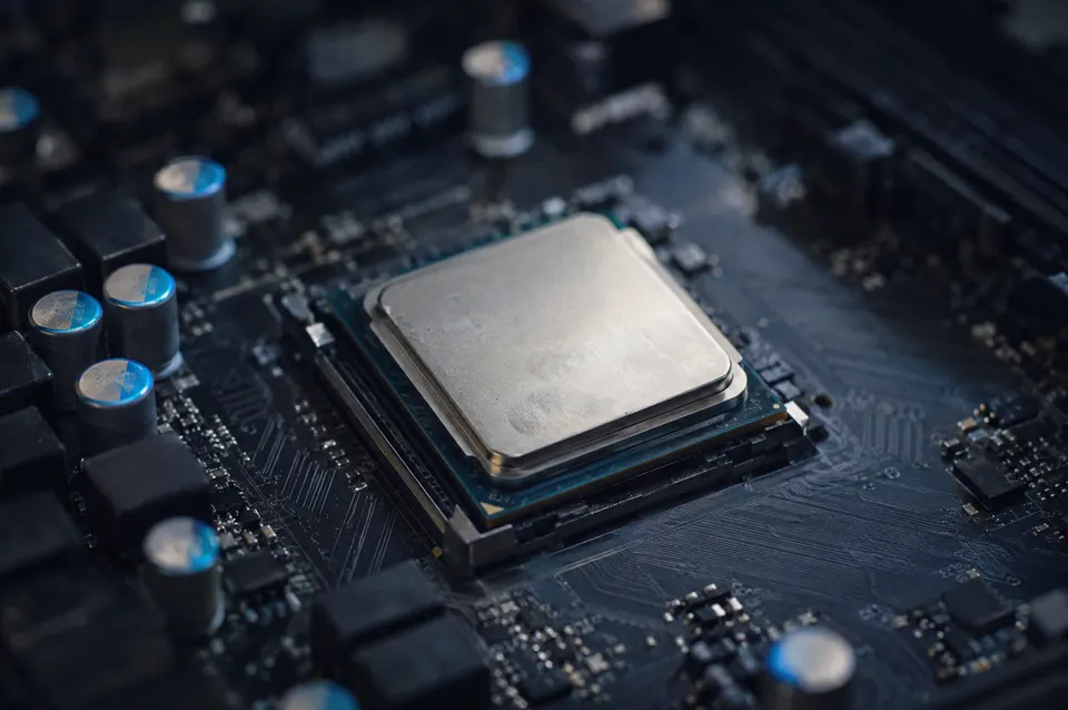 Illustration: An unmarked processor on a circuit board